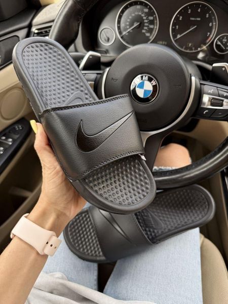 Чоловічі чорні шльопанці, капці Nike Slippers Black х Найк 42 ALL22094 фото