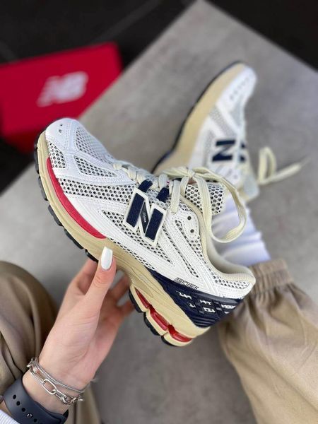 Сірі кросівки унісекс New Balance 1906R Grey Beige Blue Red х Нью Беланс 36 ALL10546 фото