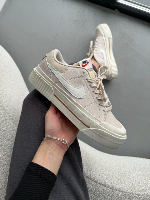 Жіночі бежеві кросівки Nike Court Legacy Beige White х Корт 36 ALL13716 фото
