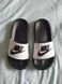 Жіночі білі шльопанці, капці Nike Slippers Benassi Black Logo Black х Найк 41 ALL04396 фото 2