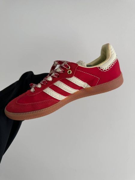 Червоні замшеві кросівки Adidas Samba c Wales Bonner Red White x Адідас Самба 37 ALL16785 фото