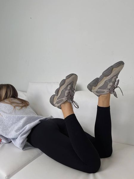 Сірі замшеві кросівки Адідас Їзі Буст 500 унісекс Adidas Yeezy Boost 500 Ash Grey 36 ALL08041W фото