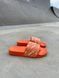 Помаранчеві жіночі шльопанці Баленсіага Слайдс літо Balenciaga Slides Small Logo Orange 39 ALL08528W фото 5