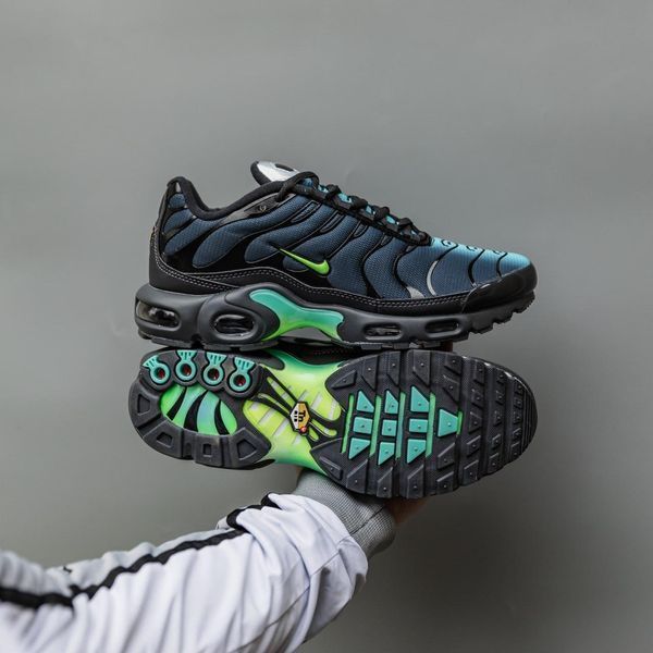 Чорні кросівки унісекс Nike Air Max TN Blue Black Green х Ейр Макс 40 ALL20201 фото