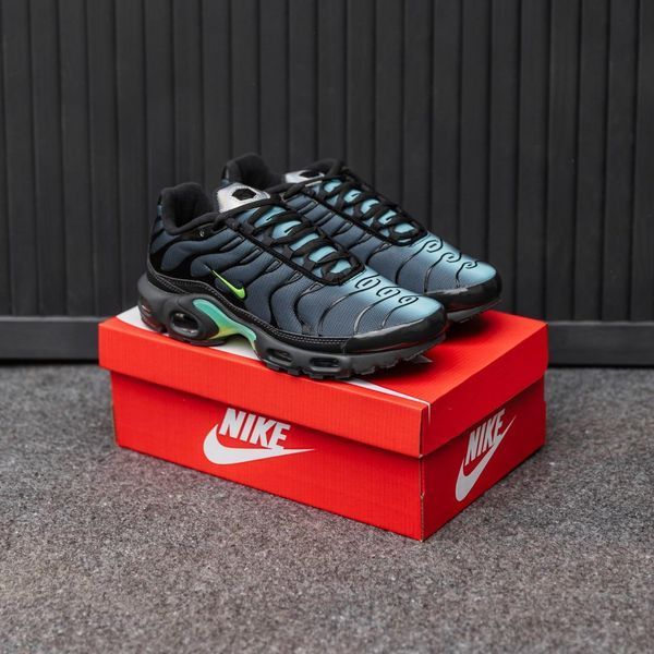 Чорні кросівки унісекс Nike Air Max TN Blue Black Green х Ейр Макс 40 ALL20201 фото