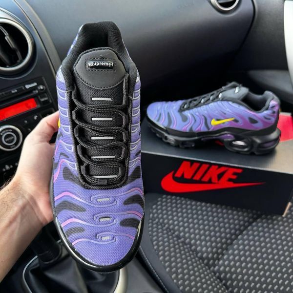 Чоловічі фіолетові кросівки Nike Air Max TN Plus Violet Supreme х Ейр Макс ТН 42 ALL17827 фото
