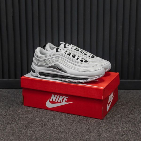 Білі кросівки унісекс Nike Air Max 97 White Silver Black х Ейр Макс 37 ALL24145 фото