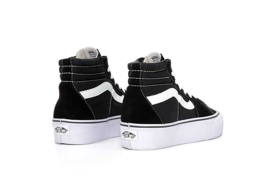 Чорні високі кеди Vans Old Skool SK-8 High Black White Platform х Ванс 36 ALL13368 фото