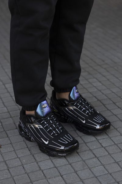 Чоловічі кроссовки Nike Air Max Plus 3 Black Grey Blue x Эйр Макс ТН 41 ALL13915 фото