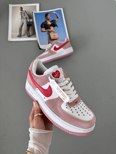 Жіночі рожеві кросівки Nike Air Force 1 Low Pink White Red х Эйр Форс 36 ALL17390 фото