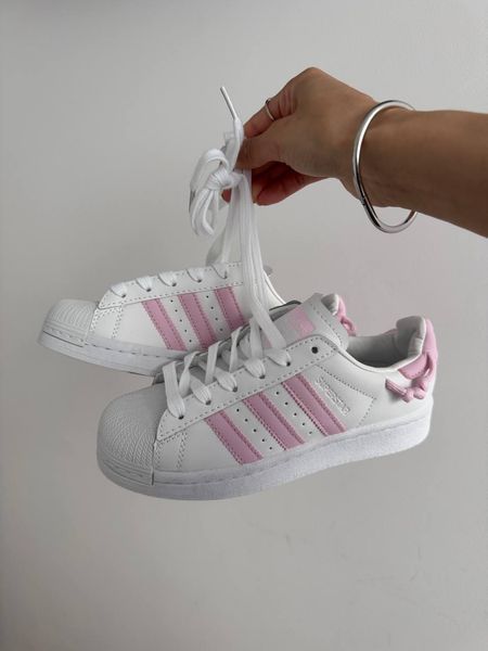 Жіночі білі кросівки Adidas Superstar White Pink Knotted Rope х Адідас Суперстар 36 ALL16559 фото
