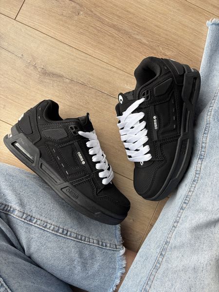 Чорні кросівки унісекс Osiris Peril Black White Laces х Озіріс 36 ALL23886 фото