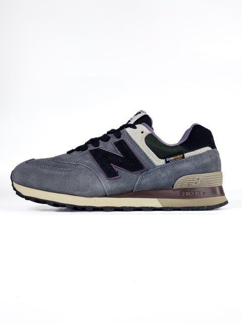 Сірі чоловічі кросівки New Balance 574 Grey Cordura х Нью Беланс 41 ALL17954 фото