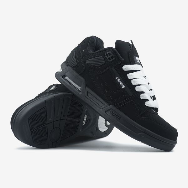 Чорні кросівки унісекс Osiris Peril Black White Laces х Озіріс 36 ALL23886 фото