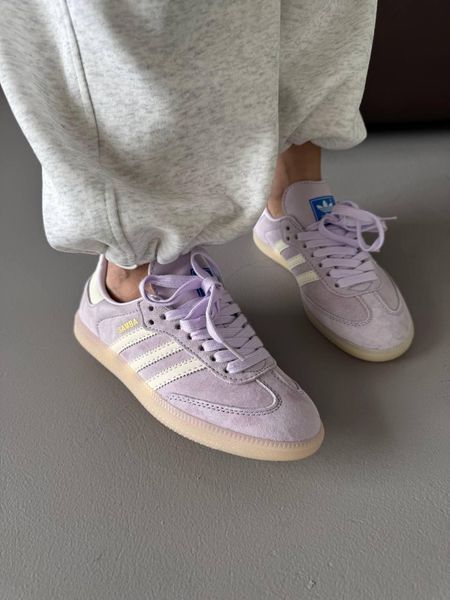 Жіночі фіолетові кросівки Adidas Samba Lilac Suede Purple White x Самба 36 ALL17787 фото