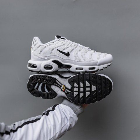 Чоловічі білі кросівки Nike Air Max TN Plus White Black х Ейр Макс ТН 40 ALL20090 фото