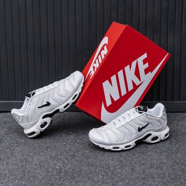 Чоловічі білі кросівки Nike Air Max TN Plus White Black х Ейр Макс ТН 40 ALL20090 фото