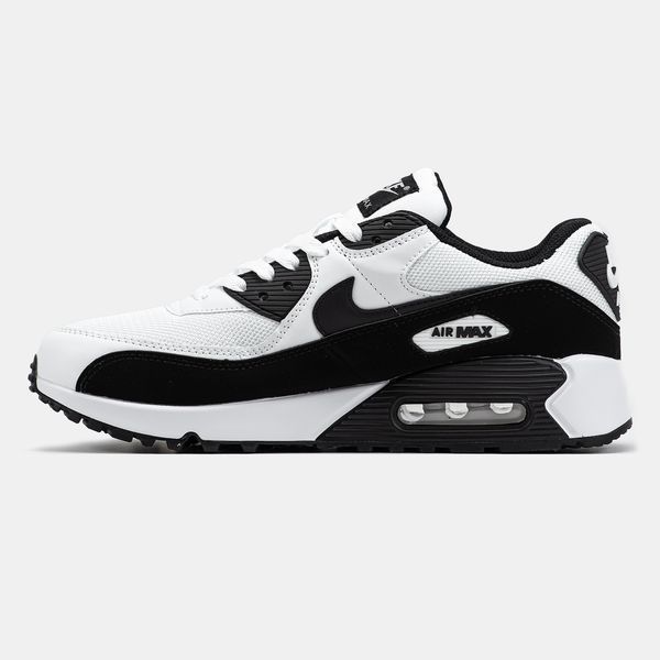 Чоловічі чорно-білі кросівки Nike Air Max 90 White Black White х Ейр Макс 40 ALL10937 фото
