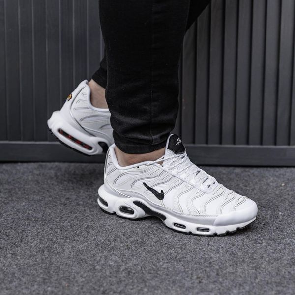 Чоловічі білі кросівки Nike Air Max TN Plus White Black х Ейр Макс ТН 40 ALL20090 фото
