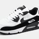 Чоловічі чорно-білі кросівки Nike Air Max 90 White Black White х Ейр Макс 40 ALL10937 фото 7