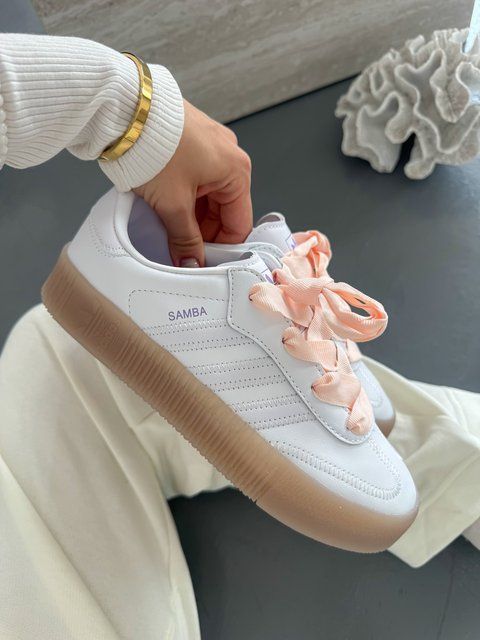 Жіночі білі кросівки Adidas Samba Rose White Pink Gum x Самба 37 ALL22668 фото