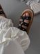 Жіночі чорні шльопанці Celine Tippi Leather Slide Sandals Black х Селін 36 ALL21215 фото 4