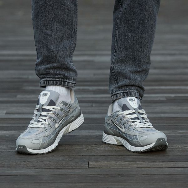 Чоловічі сірі кросівки Nike P-6000 Silver Grey Gore-Tex х Найк 41 ALL22666 фото
