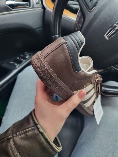 Жіночі коричневі кросівки Adidas Samba Brown Beige x Самба 36 ALL19430 фото