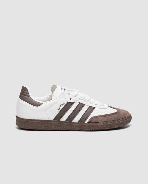 Жіночі білі кросівки Adidas Samba White Brown x Самба 36 ALL23061 фото