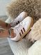 Бежеві замшеві кросівки Adidas Samba Putty Mauve Pink Bordo x Адідас Самба 36 ALL16287 фото 2