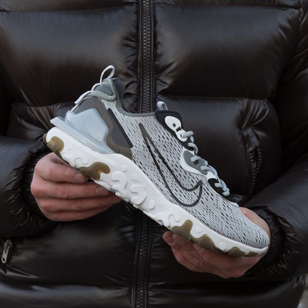 Сірі чоловічі кросівки Nike React Vision Grey х Найк 40 ALL23832 фото