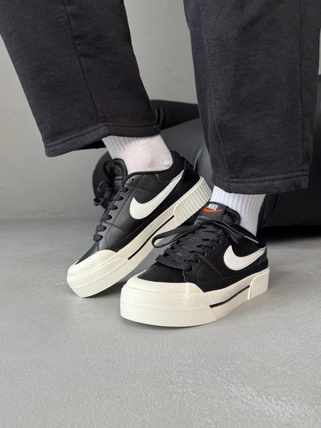 Жіночі чорні кросівки Nike Court Legacy Lift Black White х Корт 36 ALL12053 фото