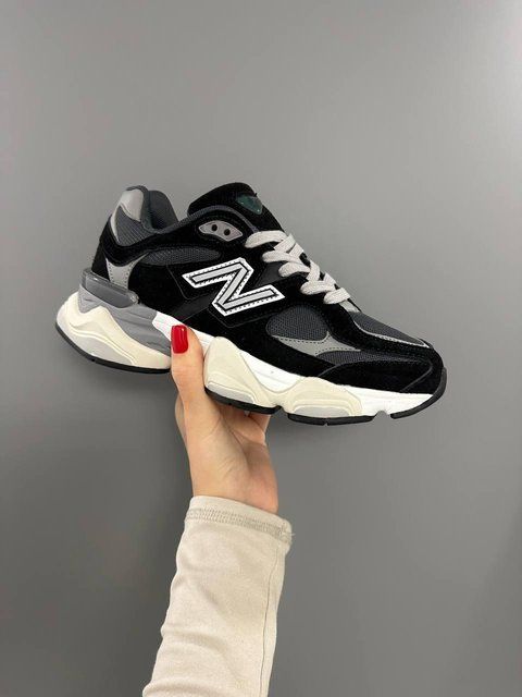 Чорні кросівки унісекс New Balance 9060 Black Grey Beige х Нью Беланс 36 ALL16733 фото