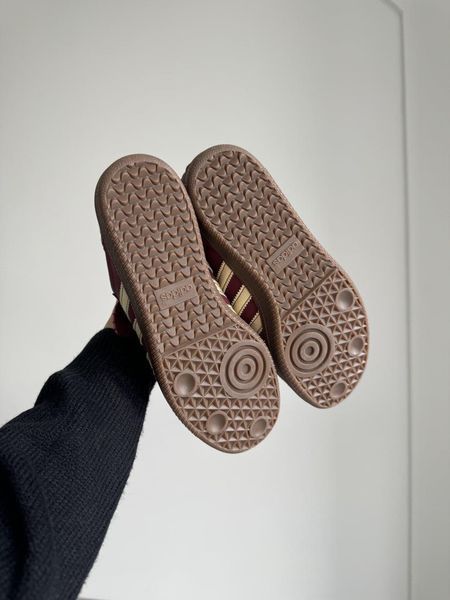Бордові замшеві кросівки Adidas Samba Nylon Wales Bonner Brown x Адідас Самба 37 ALL15792 фото