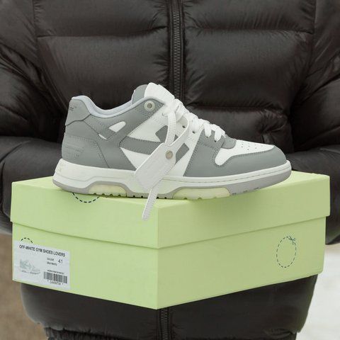 Сірі кросівки унісекс OFF WHITE Out Of Office for Walking Grey х Офф Вайт 36 ALL24273 фото