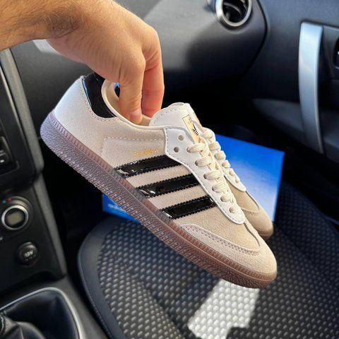 Жіночі бежеві кросівки Adidas Samba Beige Black x Самба 37 ALL21957 фото