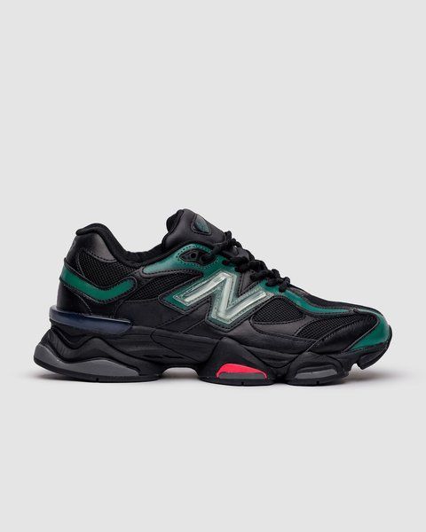 Чоловічі шкіряні чорні кросівки New Balance 9060 x Mowalola Burglarwear Black Teal Pink х Нью Беланс 41 ALL12233 фото