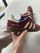 Бордові замшеві кросівки Adidas Samba Nylon Wales Bonner Brown x Адідас Самба 37 ALL15792 фото 4