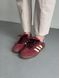 Бордові замшеві кросівки Adidas Samba Nylon Wales Bonner Brown x Адідас Самба 37 ALL15792 фото 9