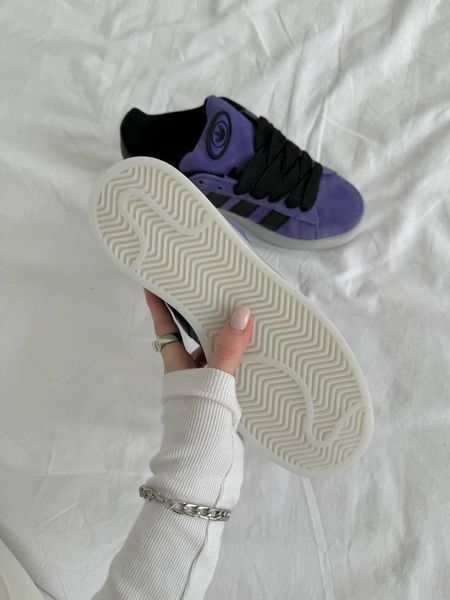 Фіолетові замшеві кросівки Adidas Campus 00s Violet Black x Адідас Кампус 37 ALL13597 фото