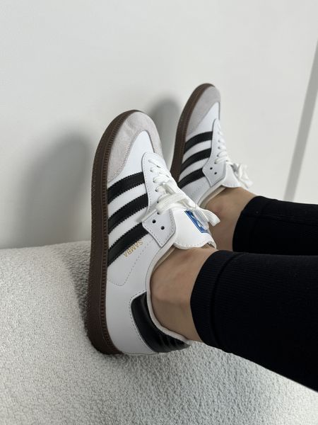 Білі кросівки Adidas Samba White Black x Адідас Самба 36 ALL10888 фото