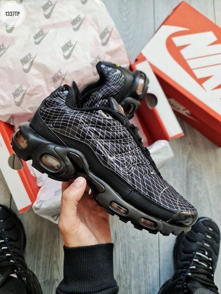 Чоловічі чорні кросівки Nike Air Max TN Black Web х Ейр Макс ТН 41 ALL17704 фото