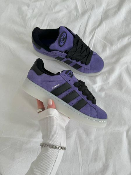 Фіолетові замшеві кросівки Adidas Campus 00s Violet Black x Адідас Кампус 37 ALL13597 фото