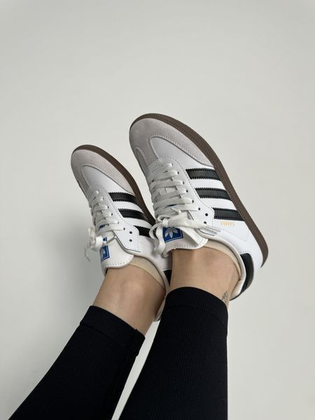 Білі кросівки Adidas Samba White Black x Адідас Самба 36 ALL10888 фото