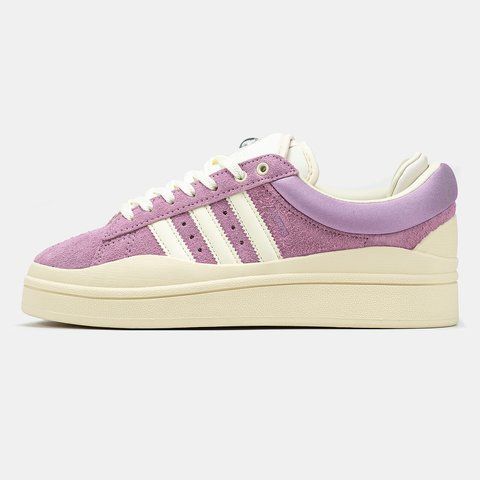 Жіночі фіолетові кросівки замшеві Adidas Campus Bad Bunny Purple Cream x Адидас Кампус 36 ALL13276 фото