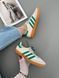 Бежеві шкіряні кросівки Adidas Samba Wales Bonner Green x Адідас Самба 36 ALL12052 фото 5