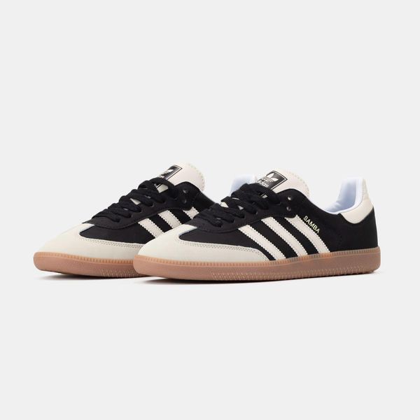Чорні кросівки Adidas Samba OG Black Beige Gum x Адідас Самба 36 ALL16674 фото