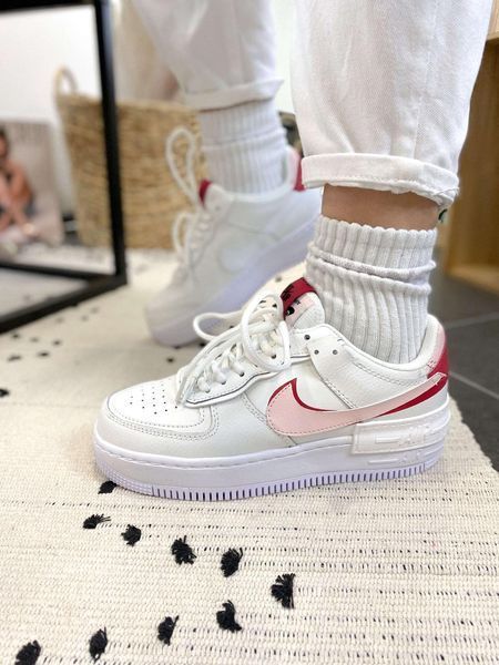 Білі шкіряні кросівки Найк Ейр Форс жіночі Nike Air Force Shadow Phantom 36 ALL00986W фото