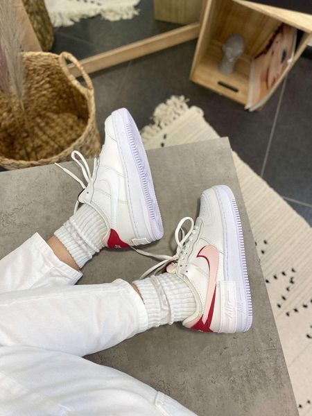 Білі шкіряні кросівки Найк Ейр Форс жіночі Nike Air Force Shadow Phantom 36 ALL00986W фото