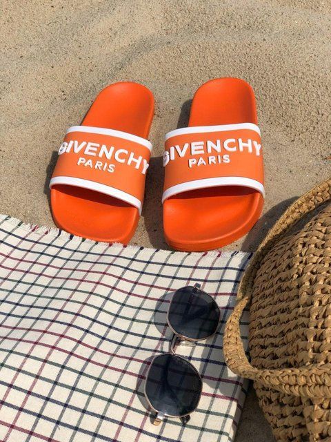 Помаранчеві шльопанці Дживанші Слайд жіночі Givenchy Orange Slide 36 ALL08560W фото